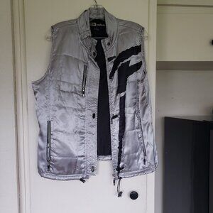 Jamie Sadock Silver and Black Vest Size L